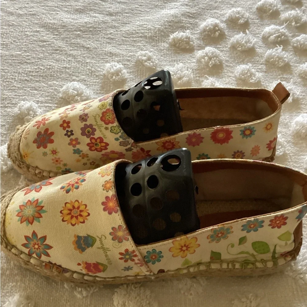 Maldives Womens  Espadrille Shoes Size  41/ 10Canvas Sunflower H2